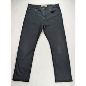 Wrangler 34W 30L Black Straight Fit Flex Chino Pants Cotton/Spandex